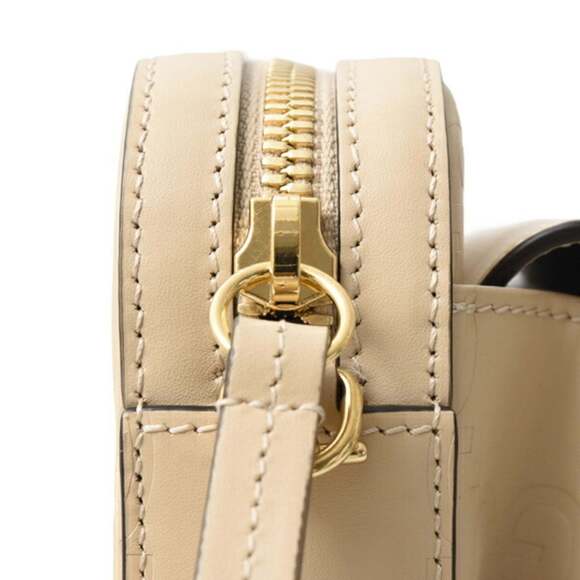GUCCI Authentic Cream Leather Shoulder Bag - Picture 6 of 10